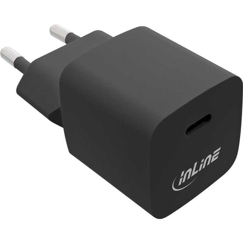 InLine USB Charger Single USB-C Power Delivery PPS 33W black