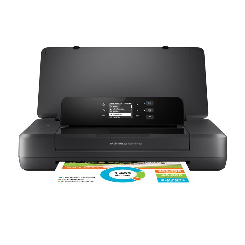 HP Officejet 200 Mobile inkjetprinter Kleur 4800 x 1200 DPI A4 Wi-Fi