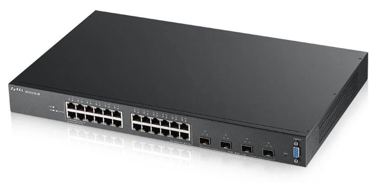 Zyxel XGS2210-28 Managed L2 Gigabit Ethernet (10/100/1000) Zwart 1U