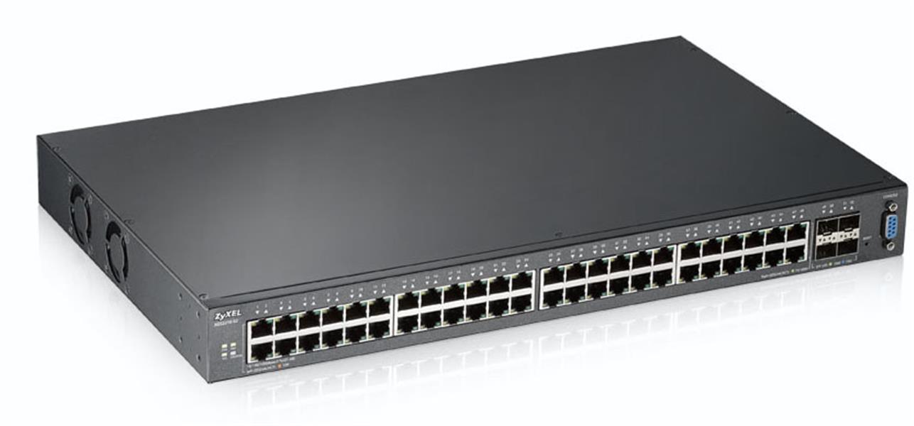 Zyxel XGS2210-52 Managed L2 Gigabit Ethernet (10/100/1000) Zwart 1U