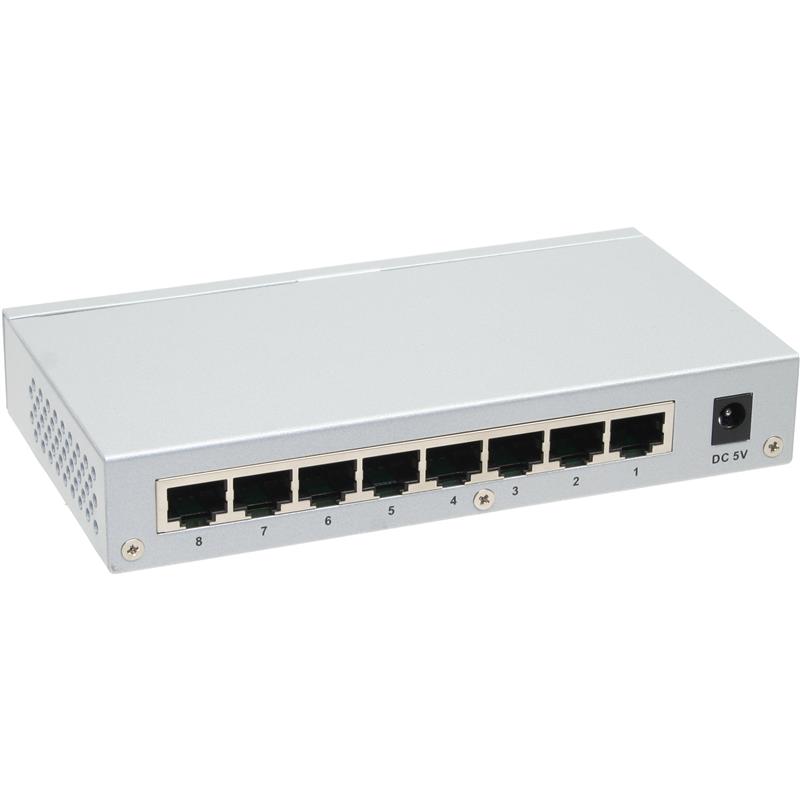 Longshine Gigabit Switch 8-Port LCS-GS7108-E metal