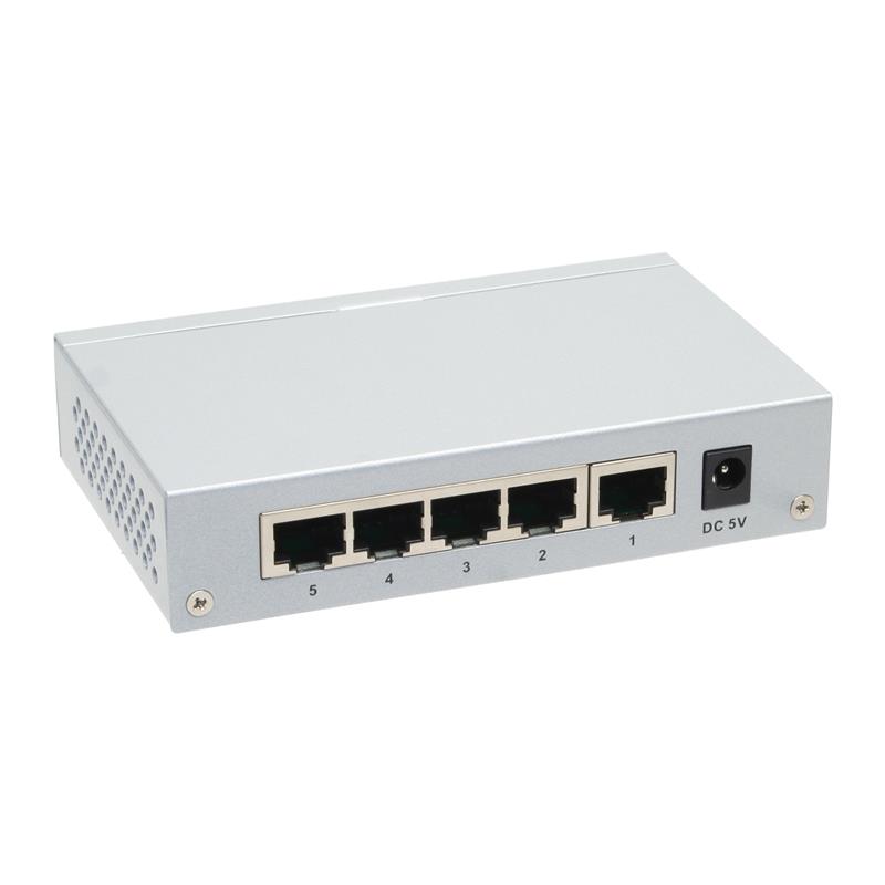 Longshine Gigabit Switch 5-Port LCS-GS7105-E metal