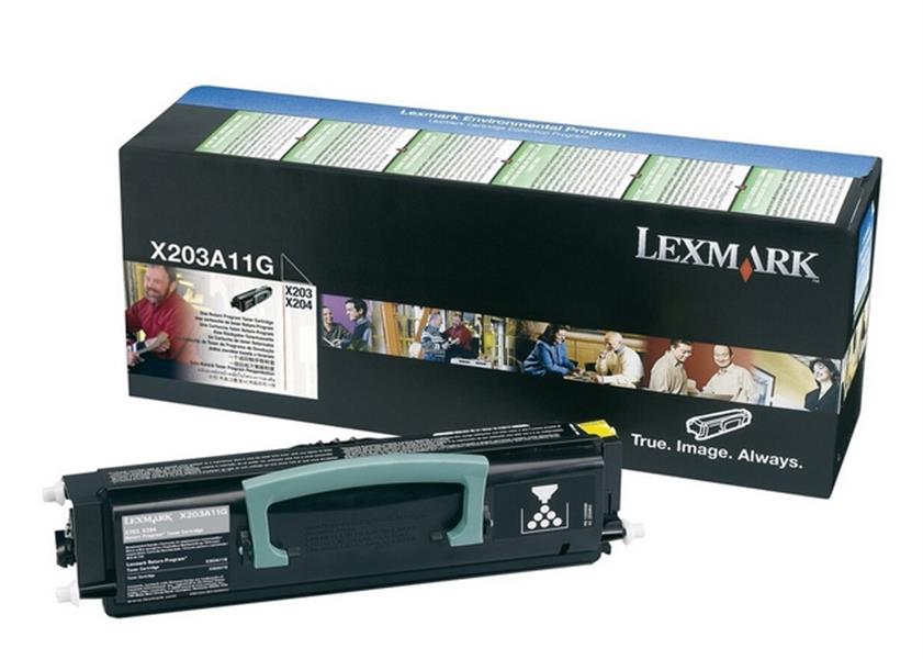 Lexmark X203n, X204n 2,5K retourprogramma tonercartridge