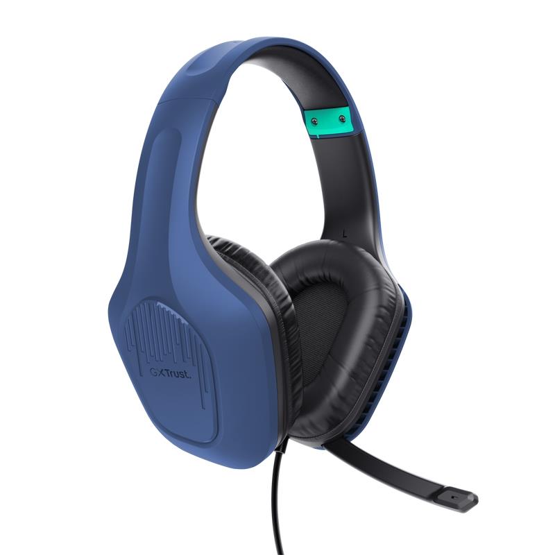 Trust GXT 415B Zirox Headset Bedraad Hoofdband Gamen Blauw