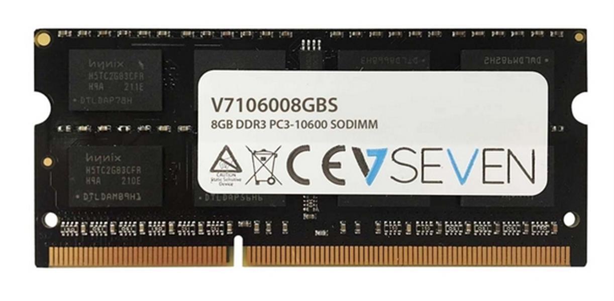 V7 V7106008GBS geheugenmodule 8 GB 1 x 8 GB DDR3 1333 MHz