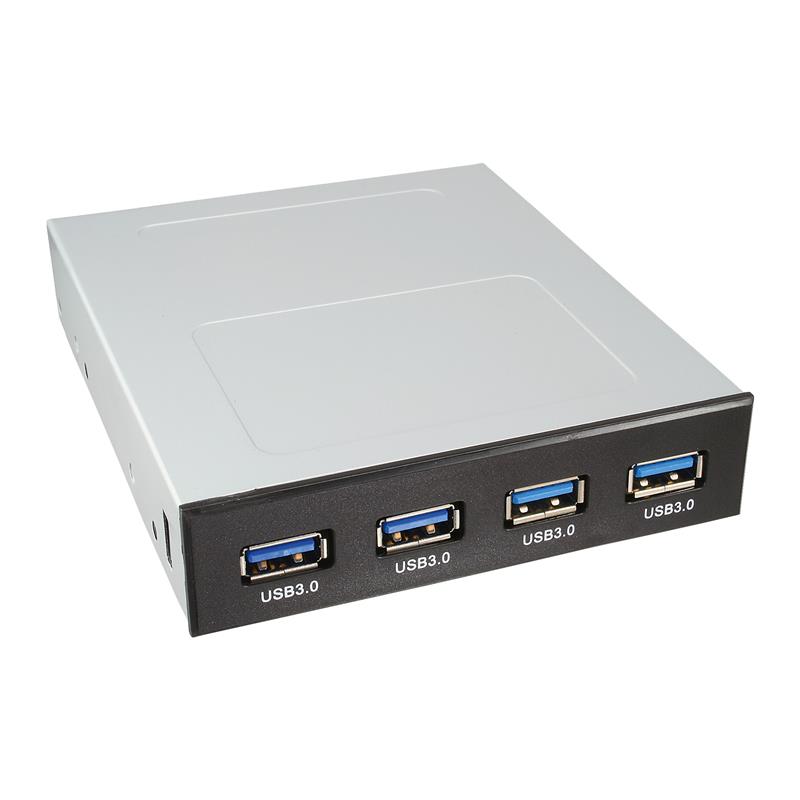 InLine Front Panel for 3 5 Bay 4x USB 3 0