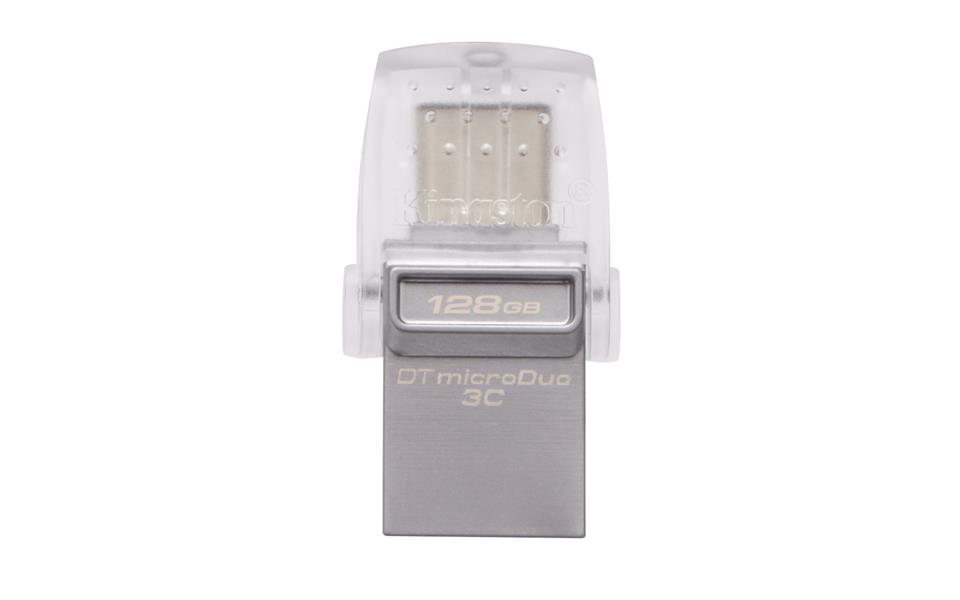 Kingston Technology DataTraveler microDuo 3C 128GB USB flash drive USB Type-A / USB Type-C 3.2 Gen 1 (3.1 Gen 1) Zilver