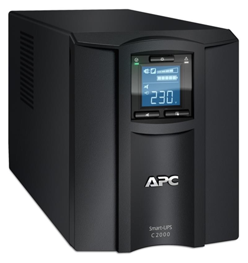 APC Smart-UPS SMC2000I Noodstroomvoeding - 6x C13, 1x C19, USB, 2000VA