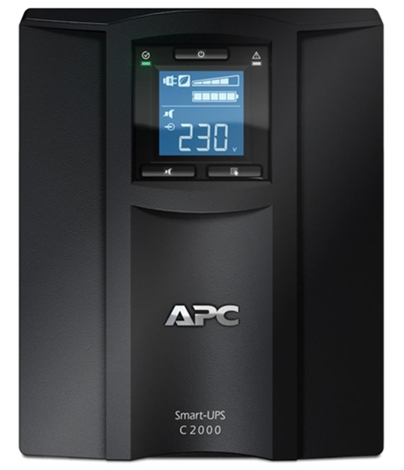 APC Smart-UPS SMC2000I Noodstroomvoeding - 6x C13, 1x C19, USB, 2000VA