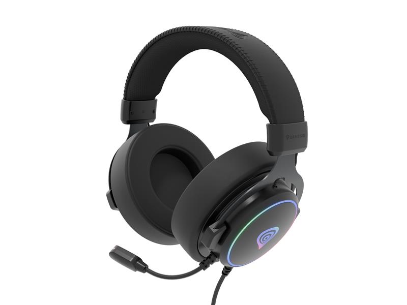 GENESIS Neon 764 Headset Bedraad Hoofdband Gamen USB Type-A Zwart