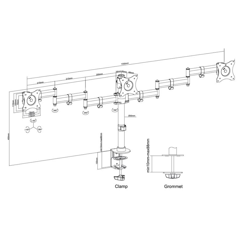 Neomounts monitorarm