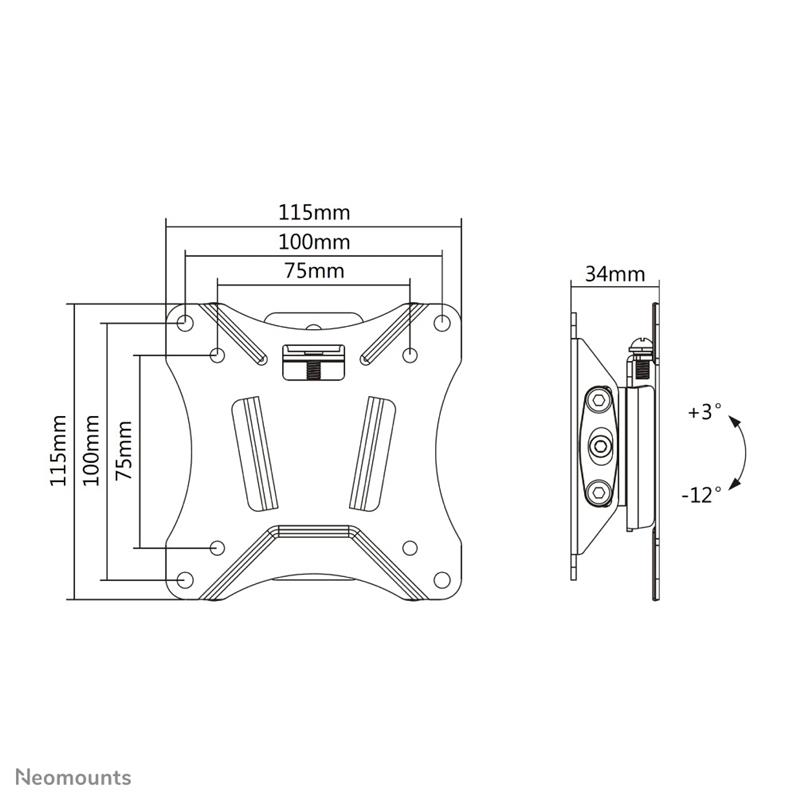 Neomounts tv wandsteun