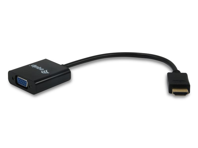 Equip 11903607 video kabel adapter VGA (D-Sub) HDMI Type A (Standaard) Zwart