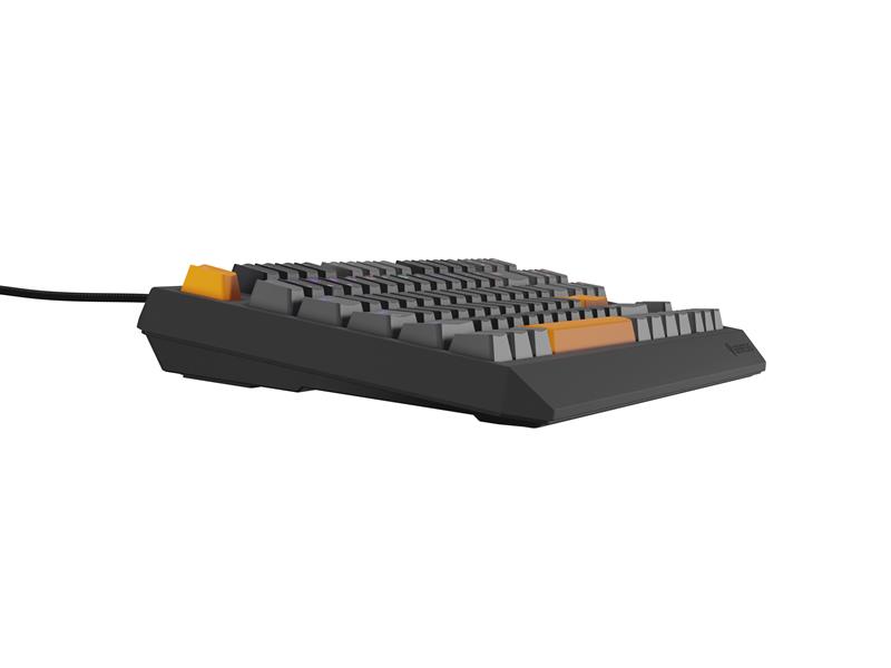 GENESIS Thor 230 TKL toetsenbord Gamen USB + RF Wireless + Bluetooth QWERTY Zwart, Grijs, Oranje