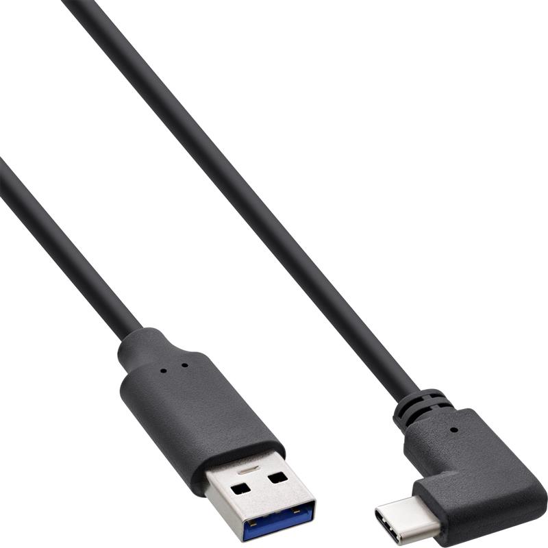 InLine USB 3 2 Cable Type C male to A male black 0 5m