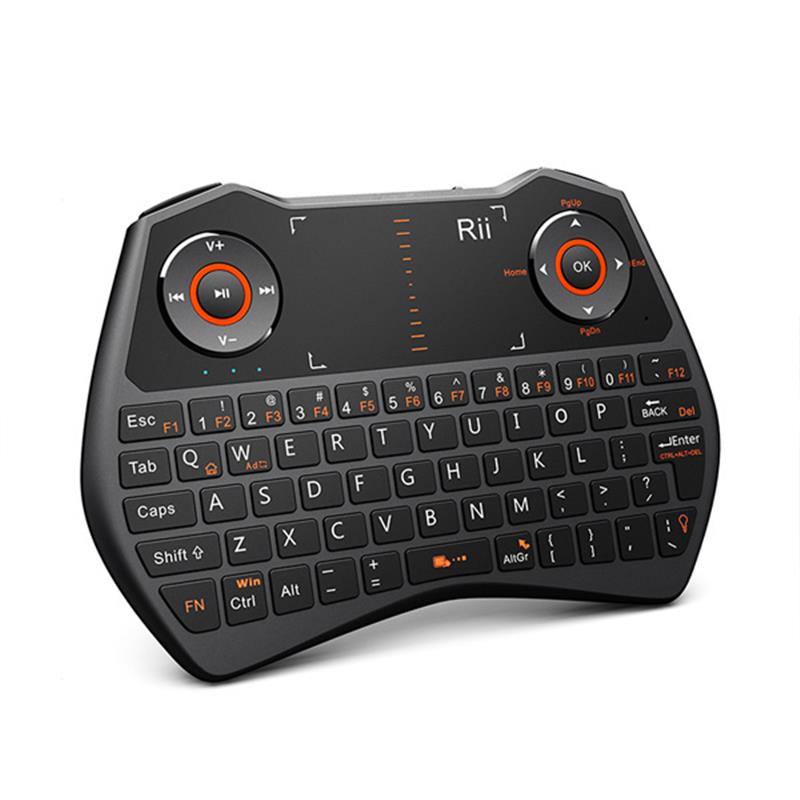 Rii i28 Mini Wireless Keyboard touchpad Gaming Controler 2 4G audio for Windows Mac Linux and Android 148 x 102 x 20mm 450mAh accu ***