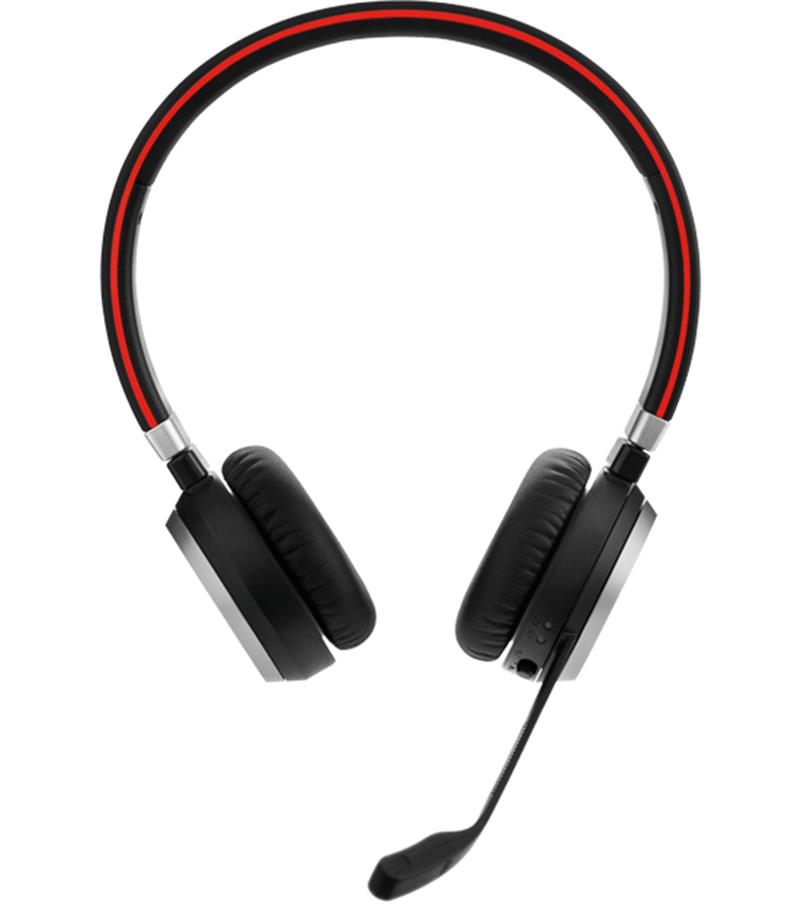 Jabra Evolve 65 UC Stereo Headset Hoofdband Bluetooth Zwart