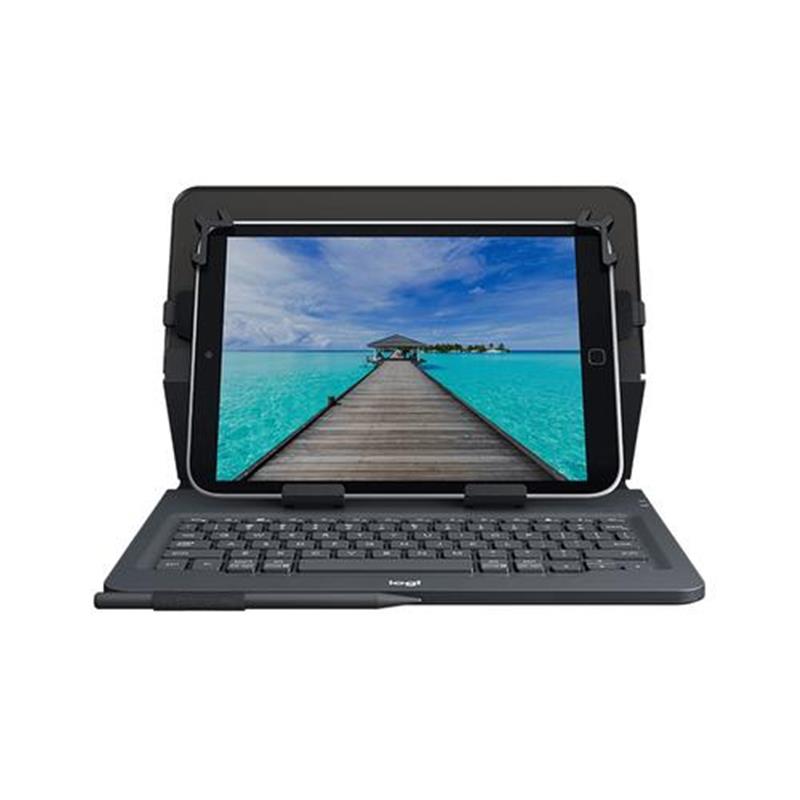 Logitech Universal Folio QWERTZ Zwitsers Zwart Bluetooth