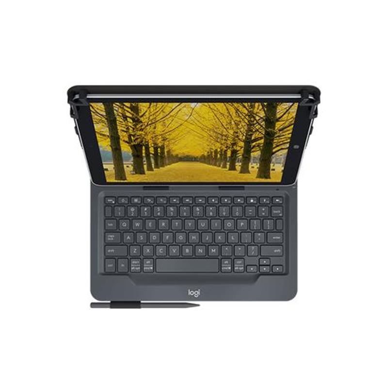 Logitech Universal Folio QWERTZ Zwitsers Zwart Bluetooth