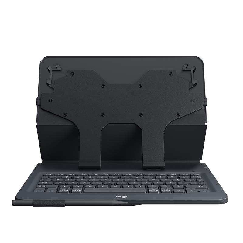 Logitech Universal Folio toetsenbord voor mobiel apparaat AZERTY Frans Zwart Bluetooth