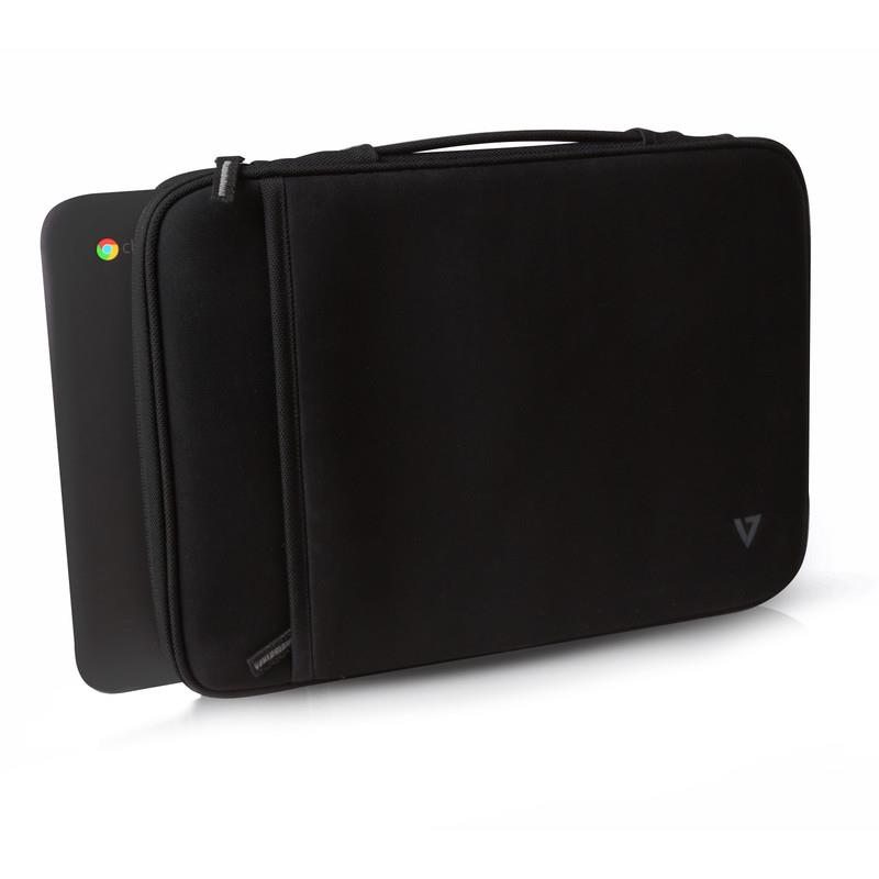 V7 CSE5H-BLK-9E notebooktas 29,5 cm (11.6"") Opbergmap/sleeve Zwart