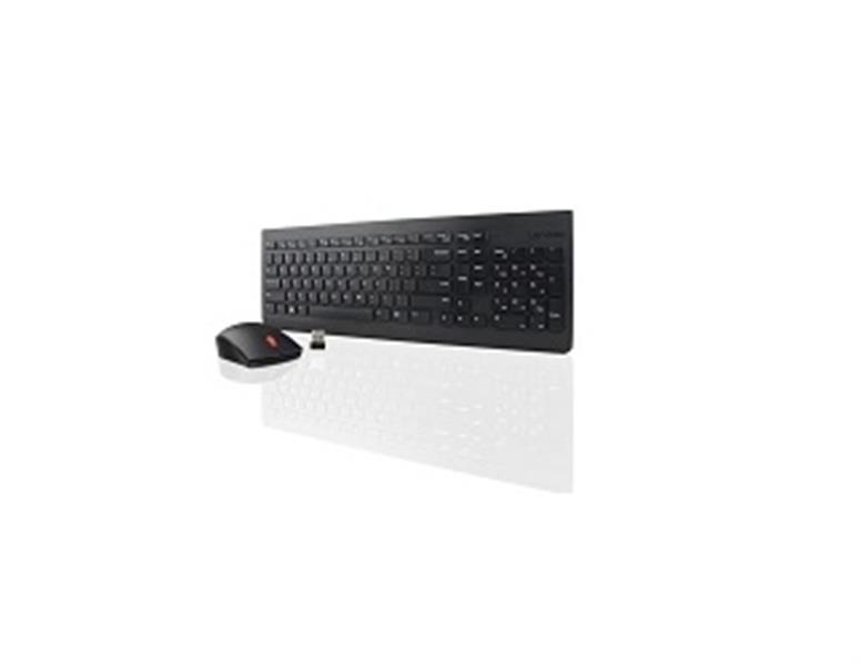 Lenovo 4X30M39461 toetsenbord RF Draadloos AZERTY Frans Inclusief muis Zwart