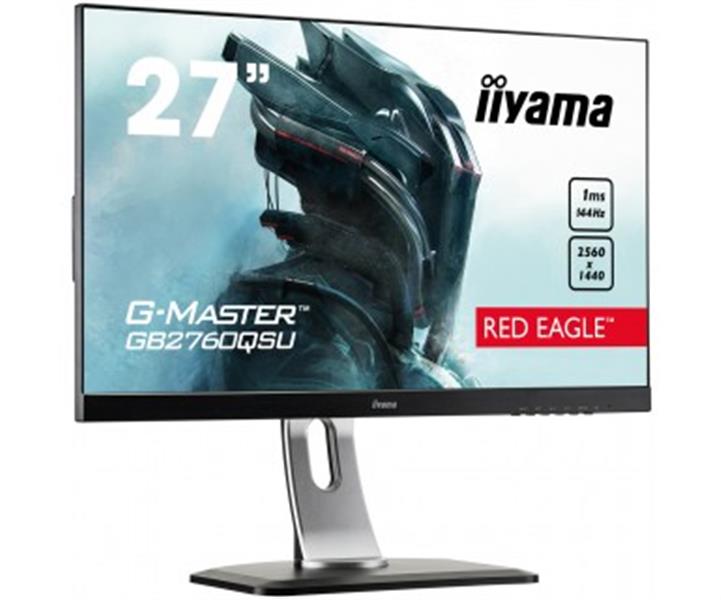iiyama G-MASTER GB2760QSU-B1 LED display 68,6 cm (27"") 2560 x 1440 Pixels Wide Quad HD Flat Mat Zwart