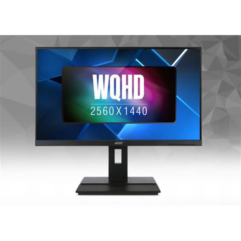 Acer B6 B276HULE 68,6 cm (27"") 2560 x 1440 Pixels Quad HD LED Grijs