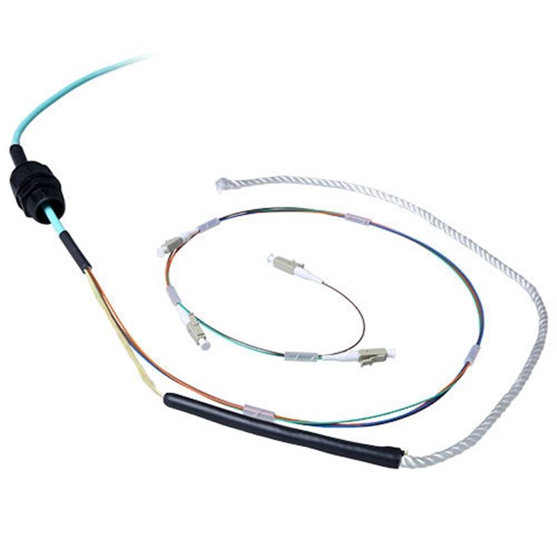 ACT 190 meter Multimode 50/125 OM3 indoor/outdoor kabel 4 voudig met LC connectoren