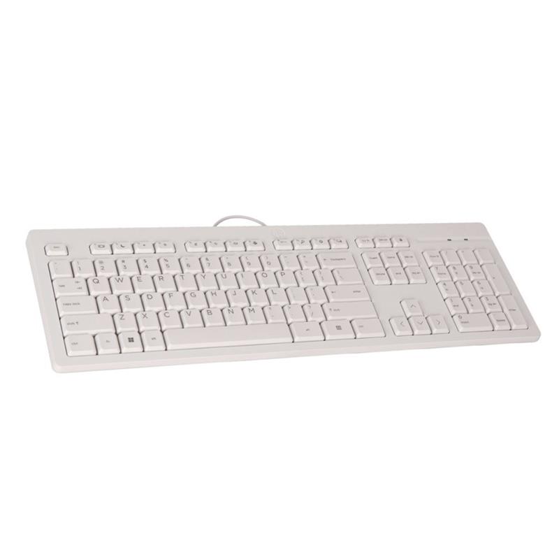 HP 125 White Wired USB Keyboard QWERTZ