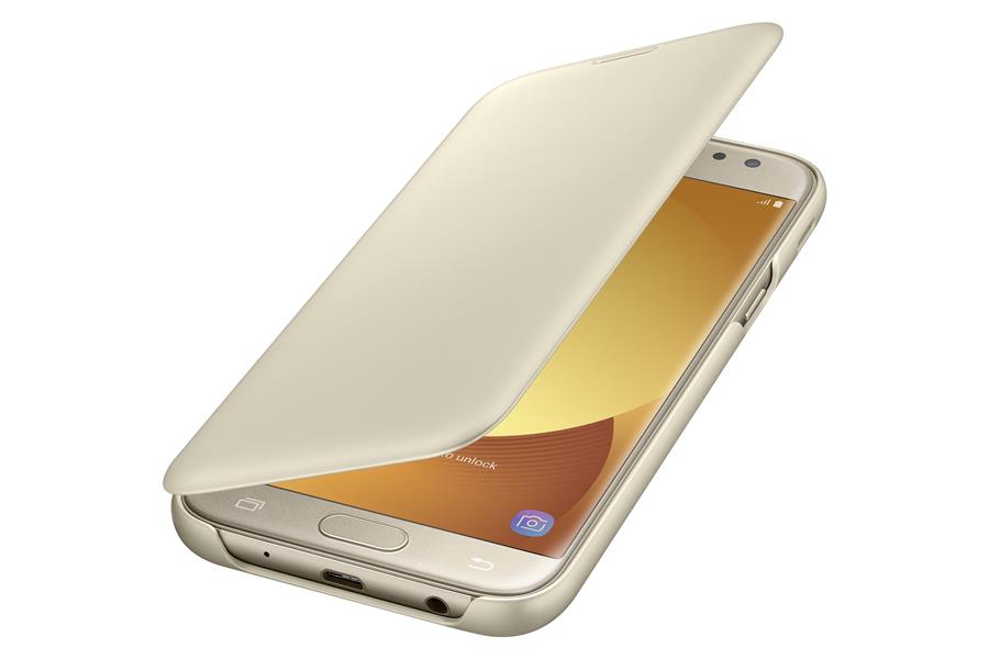 Samsung EF-WJ530 mobiele telefoon behuizingen 13,2 cm (5.2"") Portemonneehouder Goud