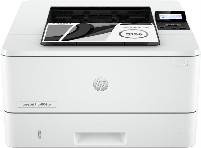 HP LaserJet Pro 4002dn printer, Print, Dubbelzijdig printen; Eerste pagina snel gereed; Energiezuinig; Compact formaat; Optimale beveiliging