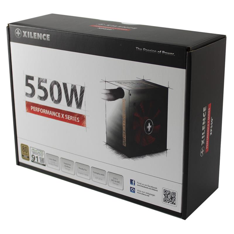 XILENCE Performance X 550 Watt 80 Gold Erp2014 EcoPSU 125 mm FDB Fan OVP UVP OCP OTP SCP OLP ActivePFC XP550MR9