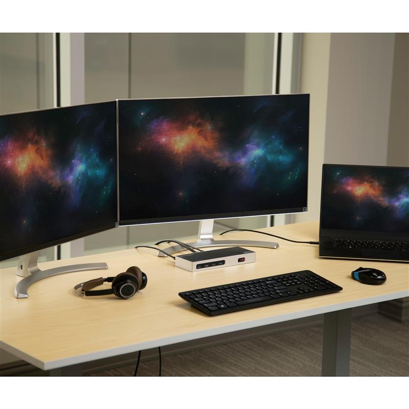 StarTech.com Hybride dual 4K USB-C docking station - met 6x USB 3.0 poorten - USB-A compatibel