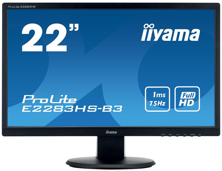 iiyama ProLite E2283HS-B3 LED display 54,6 cm (21.5"") Full HD Flat Mat Zwart