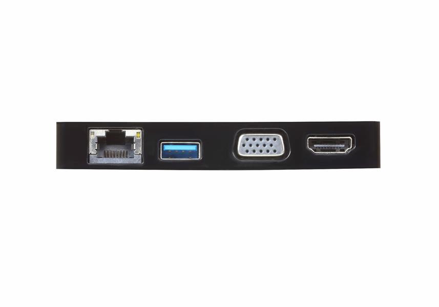 Aten UH3232 USB 3.2 Gen 1 (3.1 Gen 1) Type-C 5000 Mbit/s Zwart