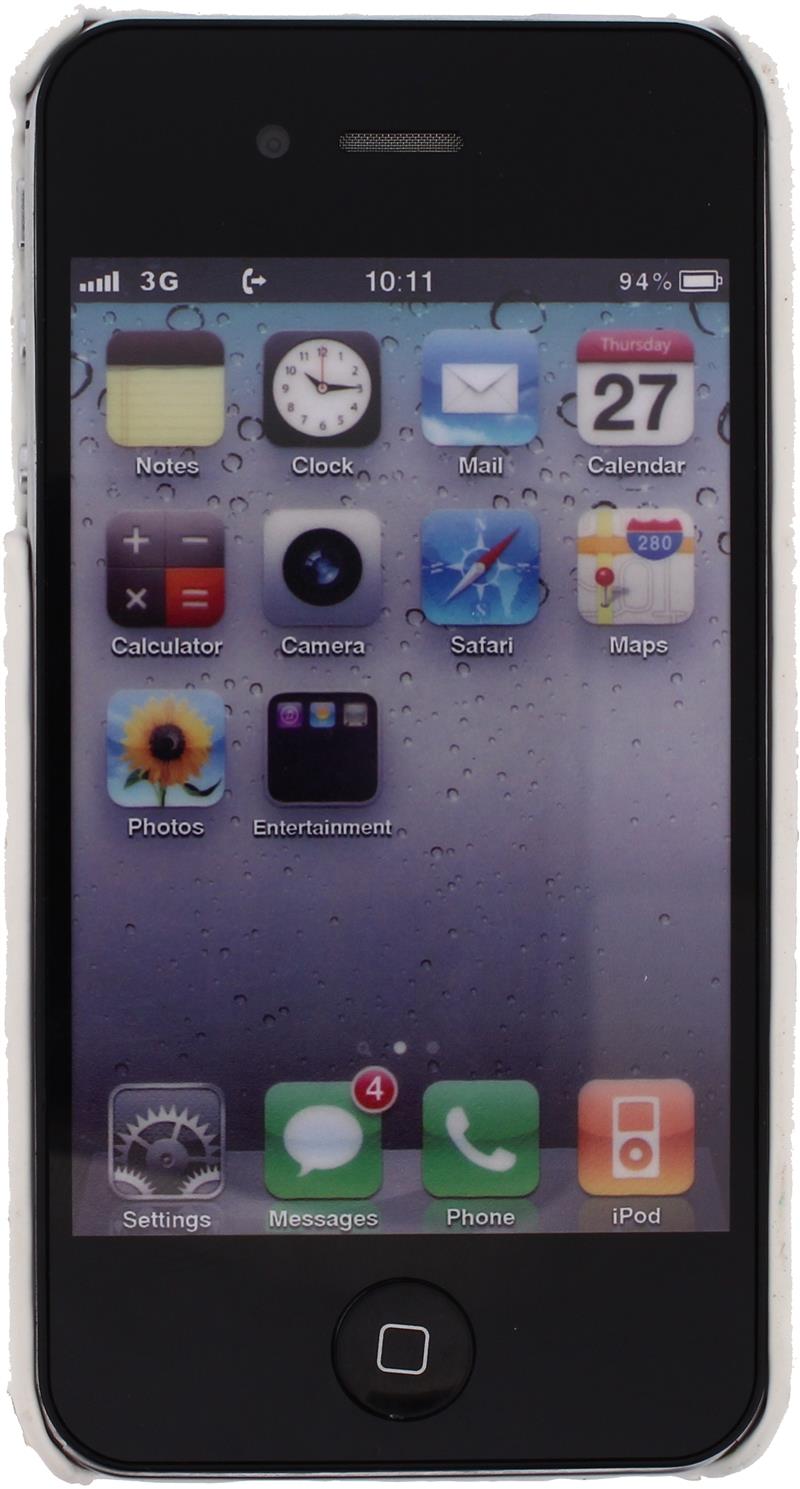 Xccess Croco Cover Apple iPhone 4 4S White
