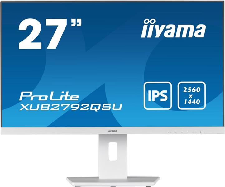 iiyama ProLite XUB2792QSU-W5 computer monitor 68,6 cm (27"") 2560 x 1440 Pixels Full HD LED Wit
