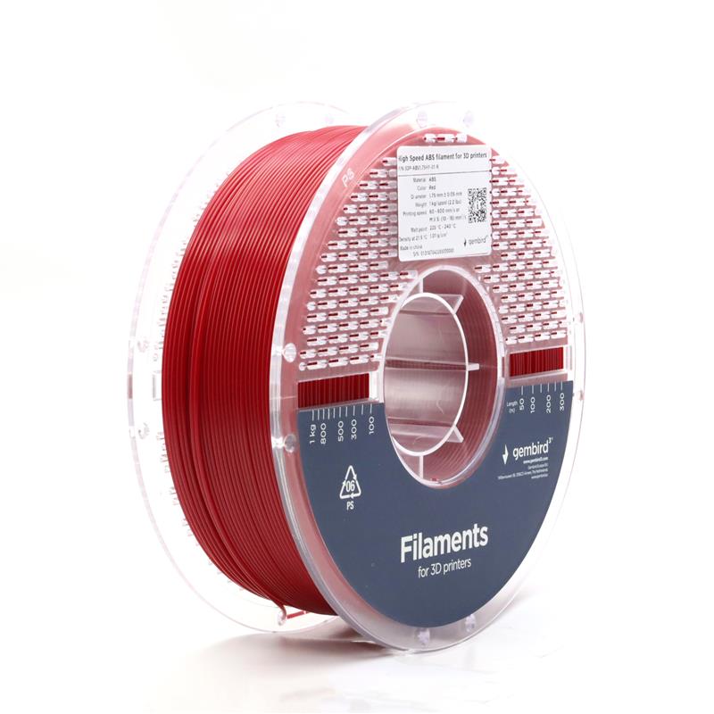 High Speed ABS Filament Rood 1 75 mm 1 kg