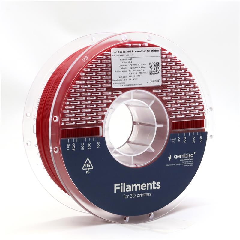 High Speed ABS Filament Rood 1 75 mm 1 kg