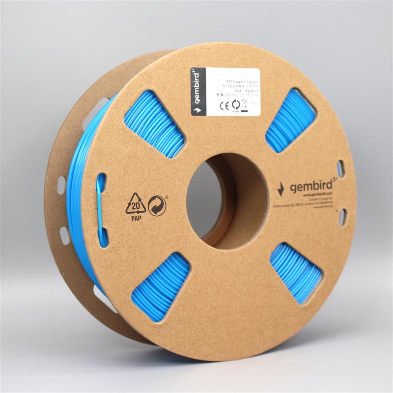 PETG plastic filament voor 3D printers 1 75 mm diameter blauw
