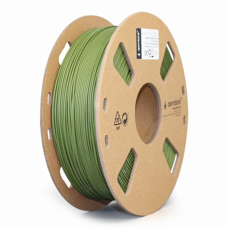 PLA filament mat legergroen 1 75 mm 1 kg