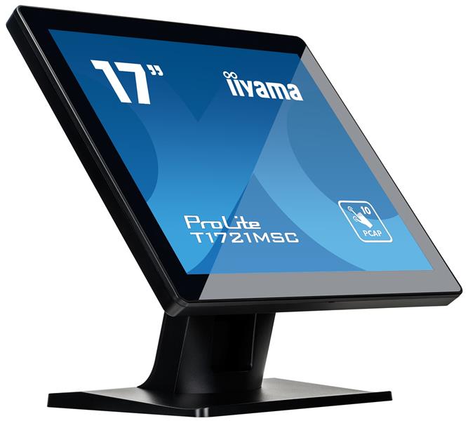 iiyama ProLite T1721MSC-B2 computer monitor 43,2 cm (17"") 1280 x 1024 Pixels SXGA LED Touchscreen Tafelblad Zwart