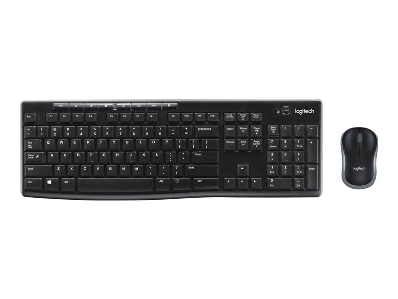 Logitech Wireless Combo MK270 toetsenbord USB QWERTY Engels Zwart