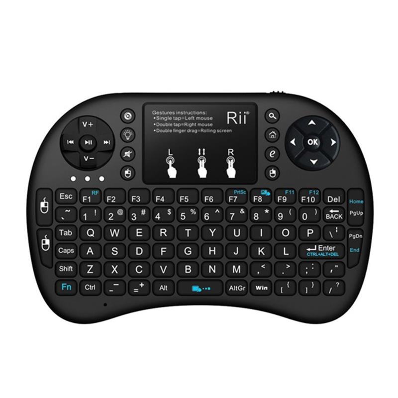 Rii i8 plus Mini Wireless keyboard Bluetooth for Windows Mac Linux and Android Inc MULTI-touch touchpad Li-Ion Battery