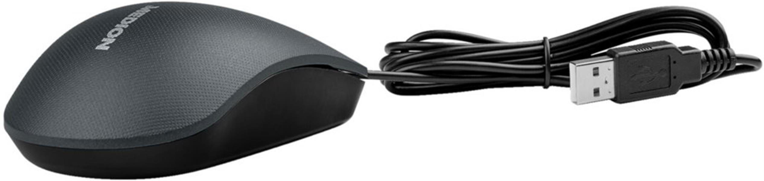 Medion Wired USB Mouse Zwart