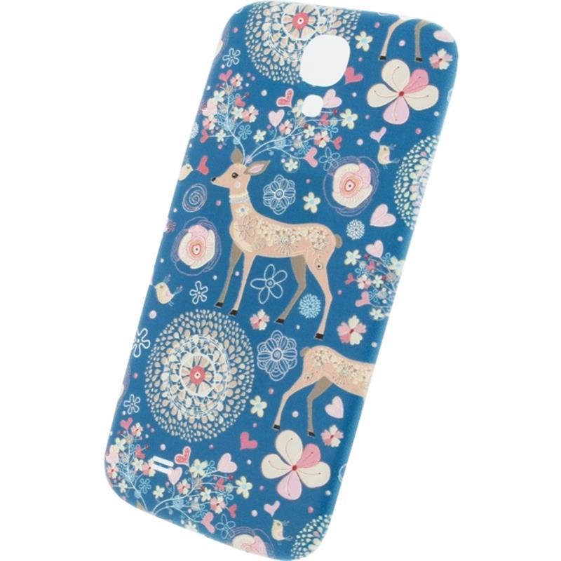 Xccess Battery Cover Samsung Galaxy S4 I9500 I9505 Fantasy Blue Deer