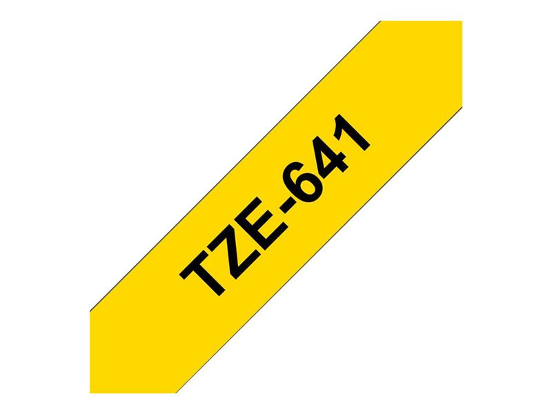 Brother TZE641 labelprinter-tape Zwart op geel TZe