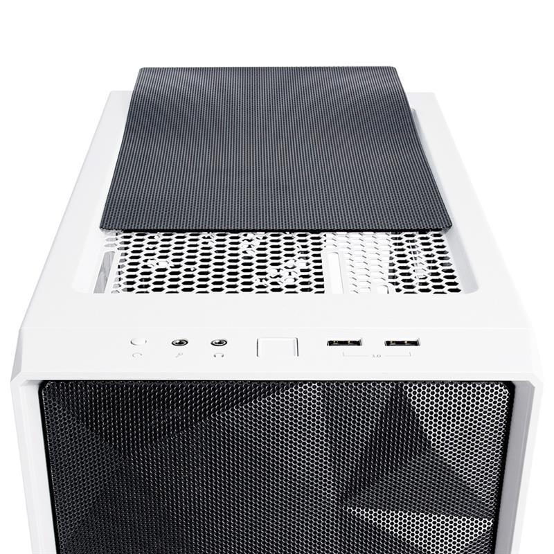 Fractal Design Meshify C - TG Midi Tower Transparant, Wit