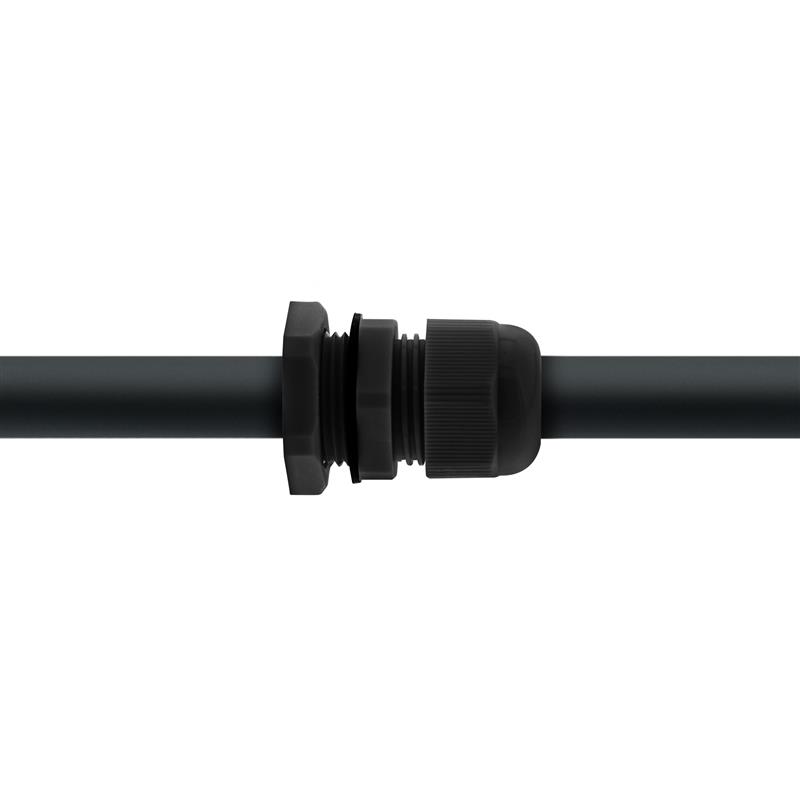 InLine Kabeldoorvoer PG 7 Nylon IP68 3 5-6mm zwart 10stk 